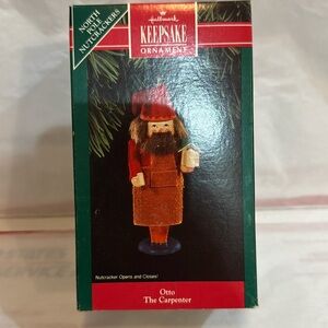 BNWOT NOS Hallmark  Keepsake Nutcracker-Otto The Carpenter